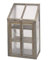 Garden Mile 3-Tier Wooden Cold Frame Mini Greenhouse, 3.28ft/1m Tall with Shelves, Hinged Lid and Polycarbonate Glazing, Ideal for Seedlings, Vegetables and Flowers (Small Grey)