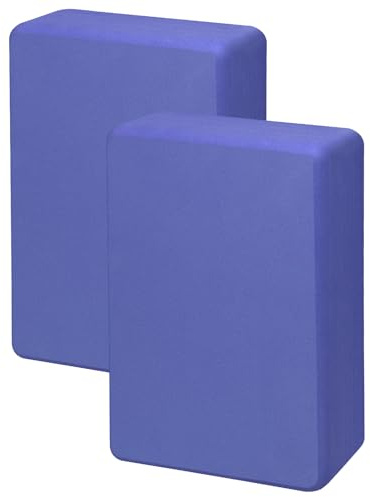 Yoga Blocks 2 Pack 9x6x3 Inches, Premuim EVA Foam Yoga Block, Sturdy Non Slip, High Density for Pilates Meditation, Stretching and Toning