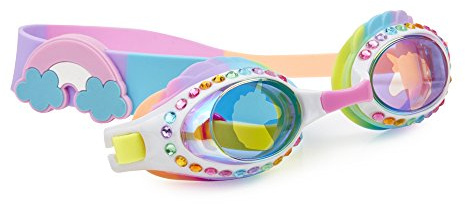 Bling 2O Girls Swim Goggles for Kids – Eunice The Unicorn Design, Anti-Fog UV Protection Lenses, Adjustable Strap, Leakproof Comfortable Fit for Pool, Beach, Swim Lessons & Vacation, Ages 3+