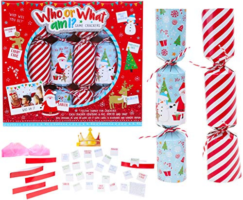 Toyland® Confezione da 6 - Chi o cosa sono Gioco Christmas Crackers - Giochi per feste di Natale - Cat F1