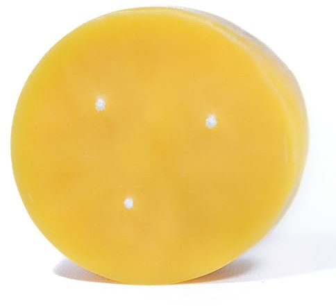 Bluecorn Beeswax 3-Wick Candle Refill – Raw Unscented, 100% Pure Beeswax Candle – 10oz Refill for Hand-Blown Recycled Spanish Glass – Non Toxic, Clean Burning