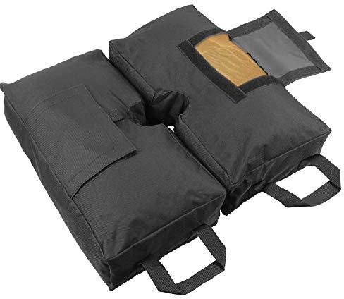 Woodside Square Umbrella Base Weight Sand Bag for Garden Cantilever Parasols, Heavy Duty, 8cm Hole Diameter