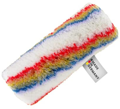 Rouleau à peinture RIKAMA - Anti-éclaboussures - Pour intérieur et extérieur - Matériel de peinture - Rouleau de façade - Pour intérieur et extérieur - Rouleau de rechange de 175 mm