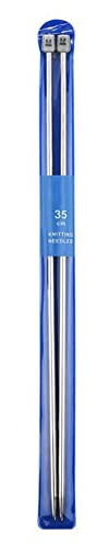 FACULX Aiguilles à tricoter en acier, à pointe unique, ensemble d'aiguilles à tricoter pour pulls, aiguilles droites en différentes tailles
