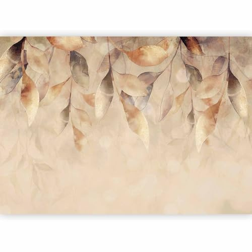 murando Fotomurales Hojas 350x256 cm XXL Papel pintado tejido no tejido coración Pared corativos Murales morna Diseno Fotográfico Naturaleza Botánico como pintado b-A-10204-a-a