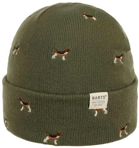 Barts Bonnet Beanie Vinson Beagle Bonnet à Revers (Taille Unique - Olive)