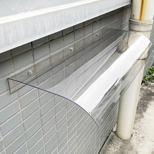 Outdoor Clear Door Awning Patio Window Cover,weatherproof Air Conditioning/condensing Unit/Heat Pump/Ac Protective Cover, Rain Snow Sunlight Protection Solid Sheet,porch Roof Rain Shelter