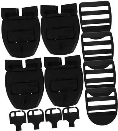 POPETPOP 4pcs Spa Cover Lock Replacement Kit Bath Tub Latch Clips for Secure Spa Covers Versatile Design for Various Models Material Easy Installation