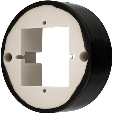 Telaio in porcellana retrò a 1 posto, serie PR1, nero