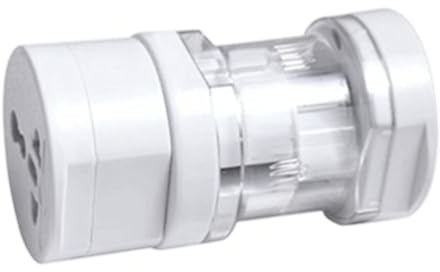 Uhngw Adaptador de Enchufe para Viaje, Adaptador Protector contra Sobretensiones Portátil, Accesorios de Viaje Ligeros Carga Rápida Protección contra Sobretensiones para Viajes Salas de Aeropuerto