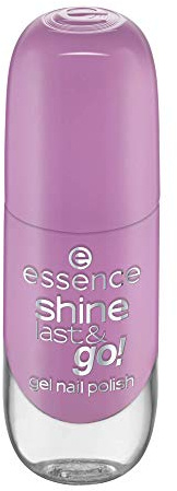 essence shine last & go! Gel Nail Polish, No. 74 Lilac Vibes, Purple, Gely, Shiny, No Acetone, Vegan, Microplastic Particles Free (8 ml)