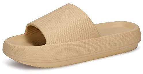 welltree Slides for Women Men Pillow Slippers Non-Slip Soft Cloud Sandals