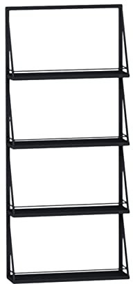 Nagellack-Regal zur Wandmontage für Einzelhandelssalons, 4-stufiger Metall-Ausstellungsständer, Lippenstift-Flaschenhalter für ätherische Öle, Organizer, Tropfflaschen-Organizer, Kosmetik-Organizer