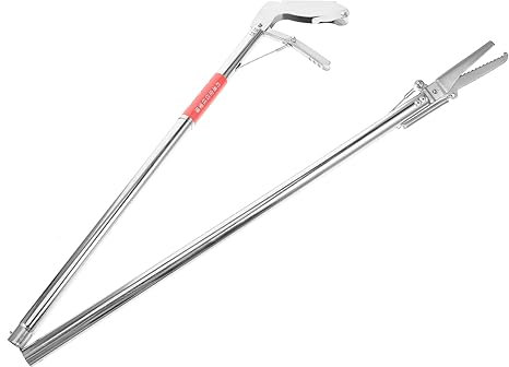 VILLFUL Schlangenzange Aus Edelstahl Klappbarer Schlangenfängerclip Sicherer Schlangenhaken Für Schlangenfang