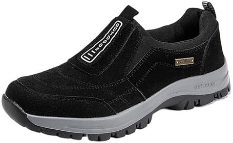 SWZEC OrthoMotion Naturstep Orthopädische Schuhe Ergonomischer Schuh Zur Schmerzlinderung Unisex (Schwarz,41)
