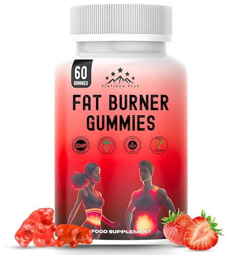 Fat Burner Weight Loss Gummies – Metabolism Booster, Appetite Suppressants Gummy - Green Tea Extract Lean Slimming Diet Supplement for Men & Women - Premium Manufacture - 60 Gummies