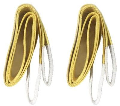 Correa de elevación con Correa Plana, 2 Unidades de Cinta de elevación de 2 m, 3000 kg, Resistente y Resistente, de poliéster dúplex para Ascensores de Carga, Correa de Correa, máxima (Amarillo)