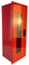Armario extintor de fuego pequeño – Armario de seguridad visible – Caja de extintor de incendios resistente a la intemperie – Caja de pared roja extintor – Almacenamiento de extintor de emergencia