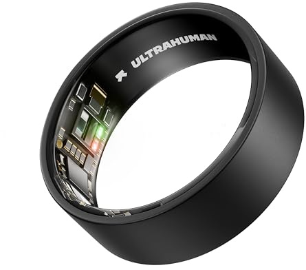 ULTRAHUMAN Ring AIR (certifierad förnyad) – Smart Ring Health Tracker, sömnspårare, smart ring för män/kvinnor, fitnessmätare (matt grå, 6)