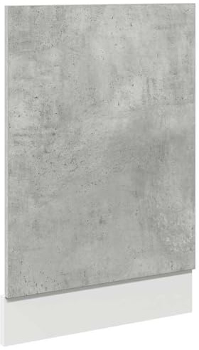 Yisssmeng Pannello per lavastoviglie Lyon grigio cemento 45 x 3 x 67 cm in legno pannello frontale impermeabile per cucina, credenza facile da pulire per corridoio e armadietto