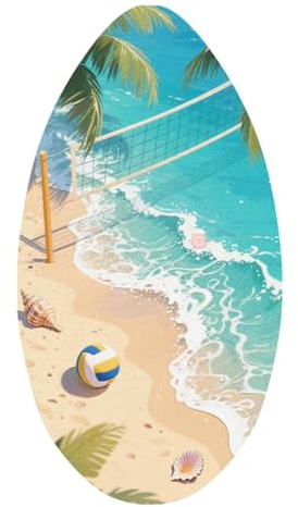 SheerFaring Skimboard de Madera, Tabla de Playa Versátil, para