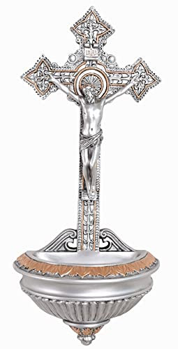 Bénitier Crucifix Jésus-Christ BOL D'eau bénite sacrée Palazzo exclusif