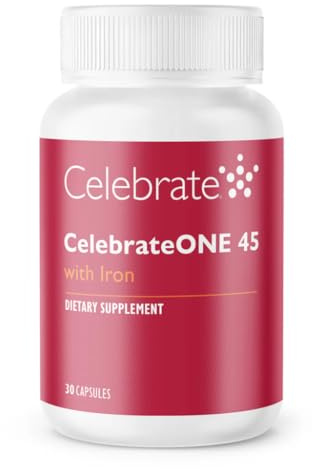 Celebrate Vitamins – CelebrateONE 45 – Multivitamine bariatrique avec 45 mg de fer pour Sleeve Gastrectomie, Bypass Gastrique et Mini-Bypass – 30 capsules