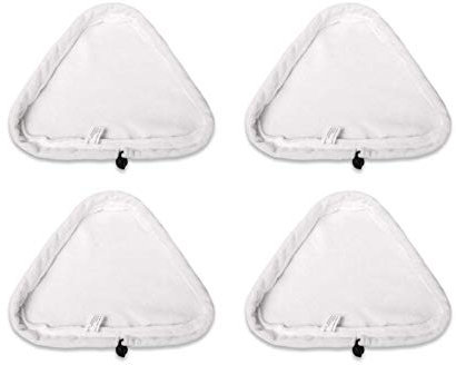 Malayas- Juego de 4 Almohadillas de Limpieza de Microfibra Triangulares Lavables para mopas de Vapor Vax S1S2 y X5
