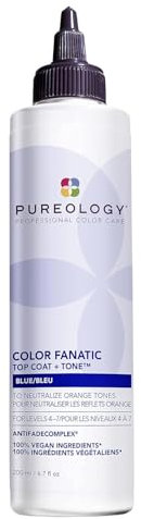 Pureology Color Fanatic Blue Color Glaze Toner for Brown Hair, Vegan Formulas, Sulphate Free for a Gentle Cleanse, 200 ml