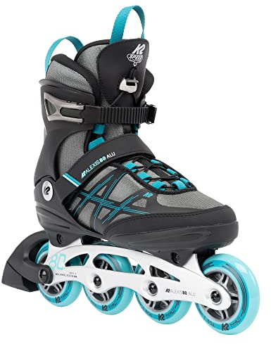 K2 30G0417 Inline Skates, Grau - Cyan, EU: 41.5 (UK: 7.5 / US: 10)