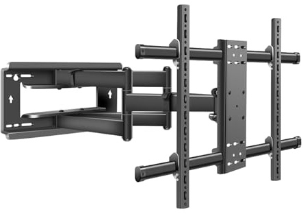 HILLPORT 85 90 98 TV Wandhalterung Schwenkbar für 55-100 Zoll Fernseher Ultra Slim 53mm Wandabstand, Neigbar Ausfahren Halterung für Flach & Curved Bildschirm bis zu 75kg, max. VESA 800x600mm DY995