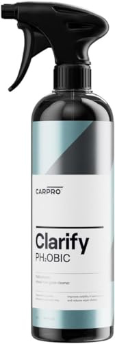 CARPRO Clarify PH₂OBIC- Glass Cleaner & Water Repellent, Streak-Free Rain Repellent - Safe on Interior and Exterior Glass & Windshield - Hydrophobic Slickness Reduce Wiper Chatter - 500mL (17oz)
