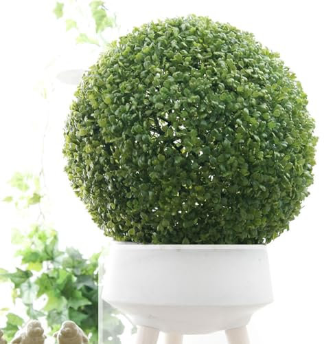 ATYUJKB Buchsbaum Kugel Künstliche Pflanzendekoration Dia 40cm, Hängende Formschnittbälle Buchsbaumkugel Künstlich Künstliche, Dekorative Grasbälle für Den Garten