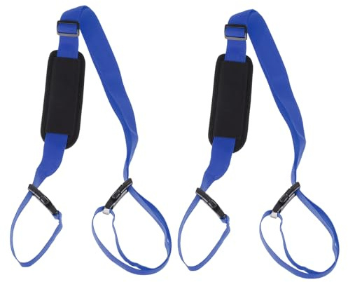 PATIKIL Carrying Beach Chair Straps Adjustable Shoulder Carrying Straps 2Pc | Dark Blue,Beach Chair Straps for Folding Chair Backpack