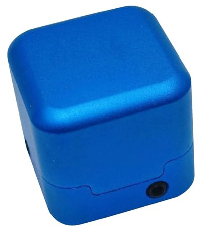 SZLIFE Scatola Porta-Gesso da Biliardo, Robusta e Pratica, in Lega di Alluminio, Quadrata, Piccola, per Il Trasporto del Gesso da Biliardo, Accessori da, Blu