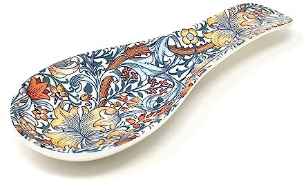 Lesser & Pavey Golden Lily Spoon Rest | Decorative Spoon Holder For Cooking & Serving | Practical Kitchen Accessory For Daily Use | Stylish Utensil Rest For Home Cooking & Tea Preparation
