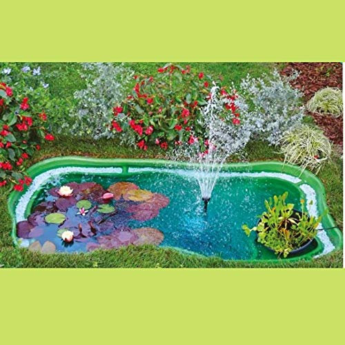 Laghetto da Giardino Preformato 1000 Lt Giardini d'Acqua – Vasca Verde Modello Maggiore 235×140×60 per Pesci, Tartarughe, Ninfee, Piante Palustri e Stagni Artificiali da Esterno