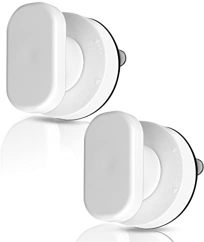 2PCS Mangos de Ventosa, Tirador Ventosa Puerta Cristal, Tirador Adhesivo Mangos de Ventosa Asa del Cajón con Fuerte Ventosa para Baño Refrigerador Vidrio Cajón de Cocina Muebles Portátiles Manillas