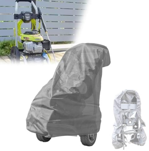 Shine123 Copertura per idropulitrice elettrica, Verticale Custodia Protettiva per Macchina idropulitrice Invernale, Accessori per Organizer da Giardino, Impermeabile 18,5 Lx34,5 Wx24,5 H,Grigio