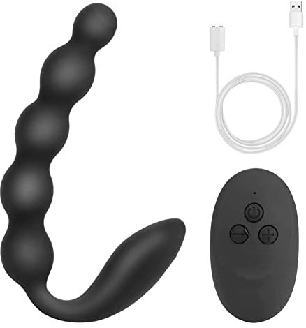 LZMYZ 10 Vibrationsmodus Analplug Anal Perlen Mit 2 UnabhäNgig Motors Vibratoren Dildo Analperlen Prostata MassagegeräT Plug Masturbation Analvibrator FüR MäNner Frauen und Paare