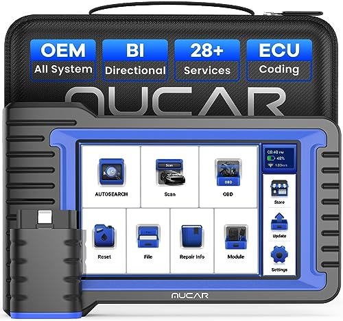 MUCAR VO7 Customize Hidden Free Advanced ECU Coding + Bidirectional Controll Car Diagnostic Tool, 28 Free Reset + Full System Diagnostic Car Fault Code OBD2 Code Reader Scan Tool with HD Camera