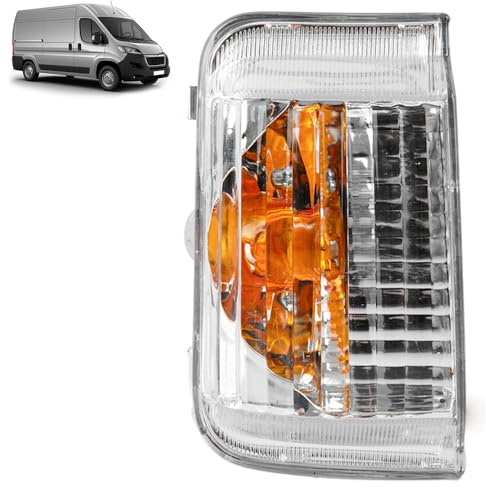 ROBUST Wing Mirror Indicator Front Left Passenger Side for Citroen Jumper Relay Fiat Ducato Peugeot Boxer 6325H0 71748252 6325.H0 2006 Onwards