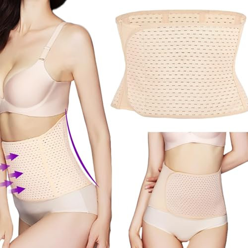 Bauchgurt Nach Geburt,Rückbildungsgürtel Nach Geburt,Postpartum Belly Wrap, Verstellbar Bauchgurt Nach Op,Postpartum Gürtel Atmungsaktiv Elastische Postnatal Bauchband Erholung Für Taille 60-103 CM