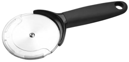 OUNONA Rotella Per Pizza in Acciaio Con Coperchio Design Rotondo Cutter Per Pizza Di Qualità Alimentare Per Torte e Pane Utensili Da Cucina