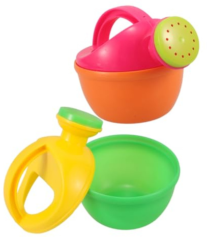 OFFIGAM 2piezas Regadera para Niño Niña Plástico Resistente Multifunción para Jardín Playa y Baño Juguetes Acuáticos Infantiles Ajustable para Verano