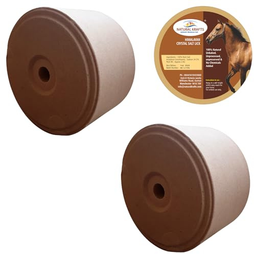 2 x 5KG Himalayan Salt Compressed Lick Supplement for Horses, Livestock, Cattle, and Other Animals – from Punjab, Pakistan