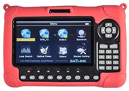 Original Genuino WS-6980 DVB-S2 + DVB-C + DVB-T2 Combo Analizador de Espectro detección energía óptica Medidor buscadores satélites,Serie Profesional
