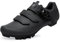 FOTGOAT Herren MTB Schuhe Damen, Fahrradschuhe Mountainbike Schuhe kompatibel mit SPD 2 Schrauben mit Cleats, Unisex Radsportschuhe Draussen Schwarz Size EU37