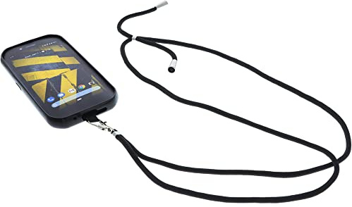 foto-kontor Hülle kompatibel mit CAT S42 Umhängetasche TPU Schutzhülle Tasche Kette schwarz