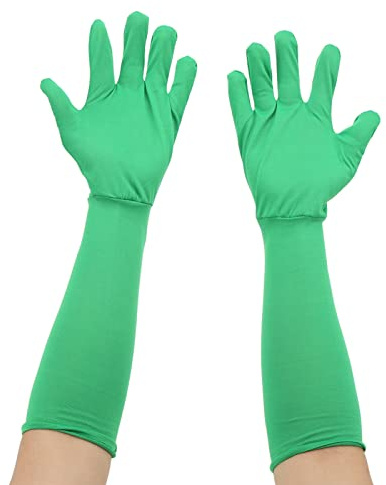 Chroma Key Green Screen, 1 Paar Unsichtbare Effekte Hintergrund Chroma Keying Green für Green Screen Fotografie Foto Video, 55x12cm